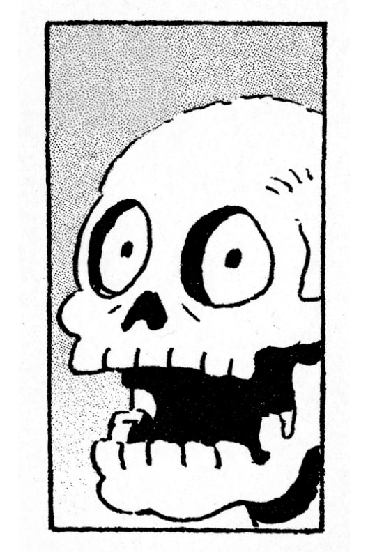 Ảnh nền skull open mouth cho Xteink X3
